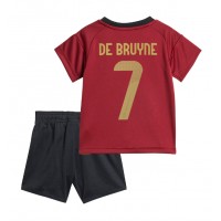 Belgien Kevin De Bruyne #7 Hemmadräkt Barn EM 2024 Kortärmad (+ Korta byxor)